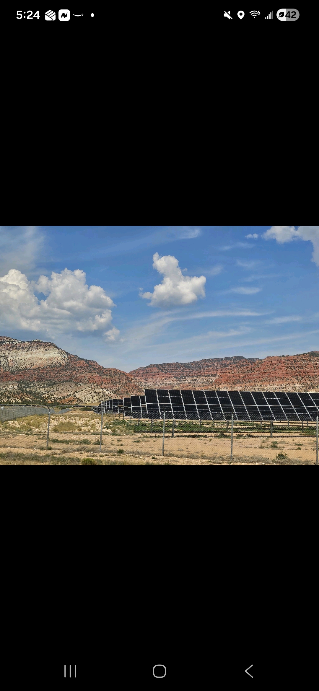 Solar farm landscape