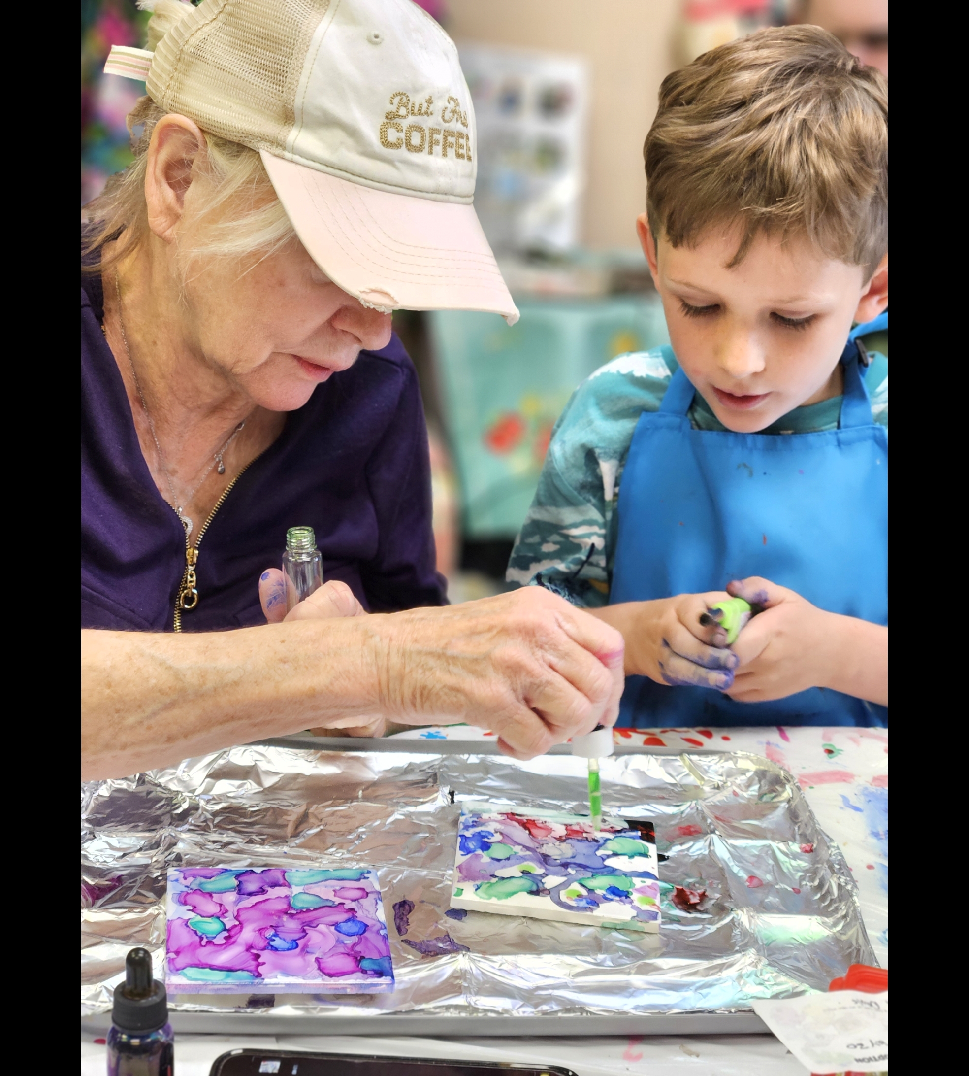 Making art at HeARTLocke Studio