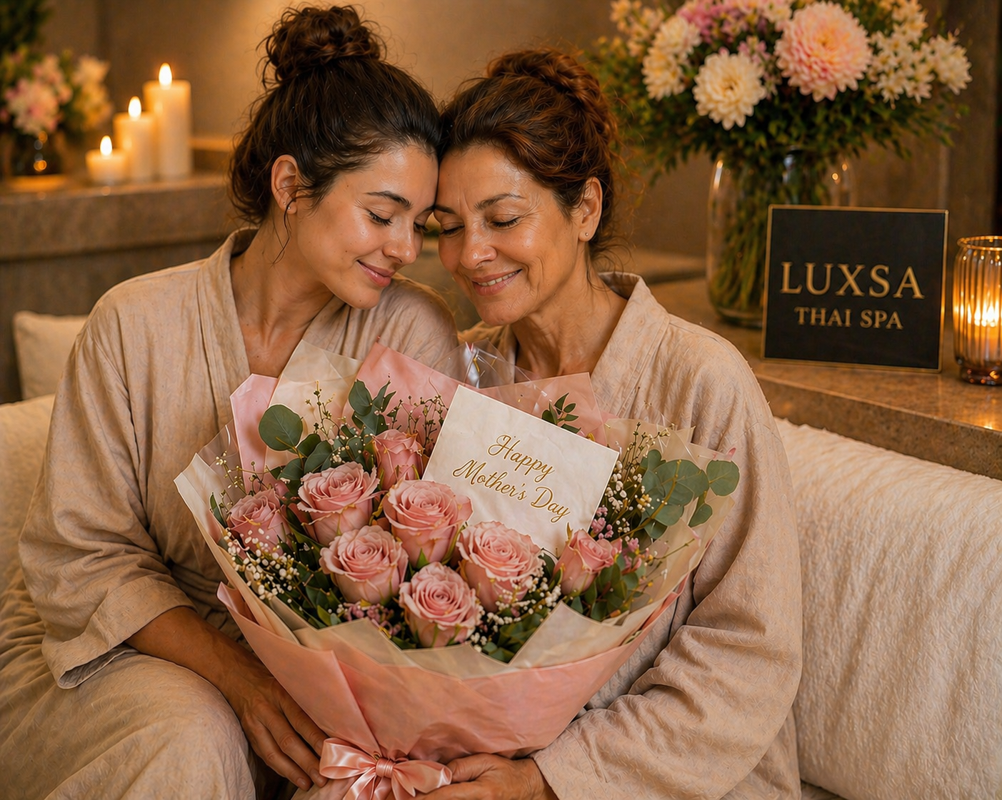 Mother and daughter at Luxsa Thai Spa
