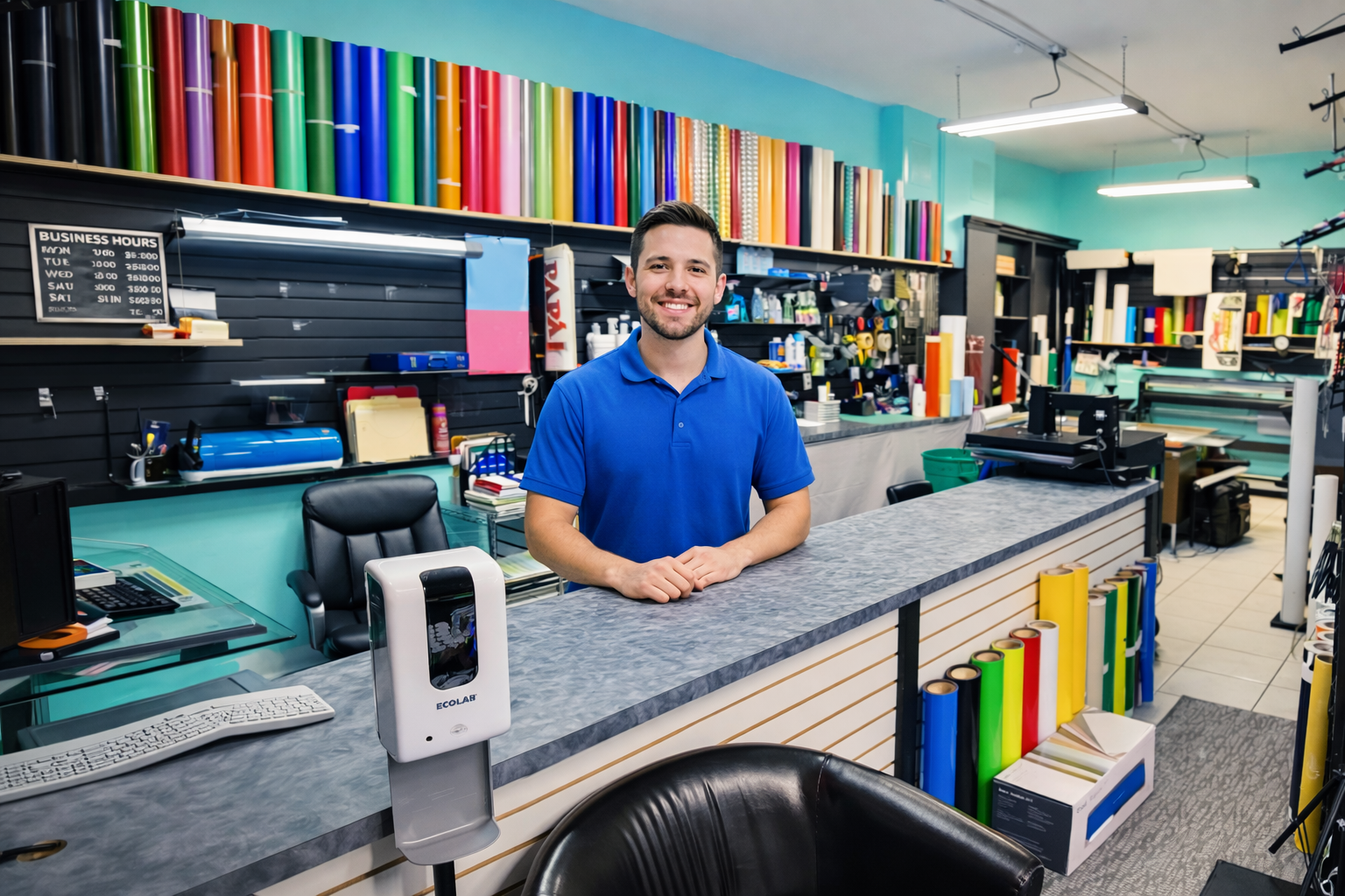 Titan Graphics Studio showroom
