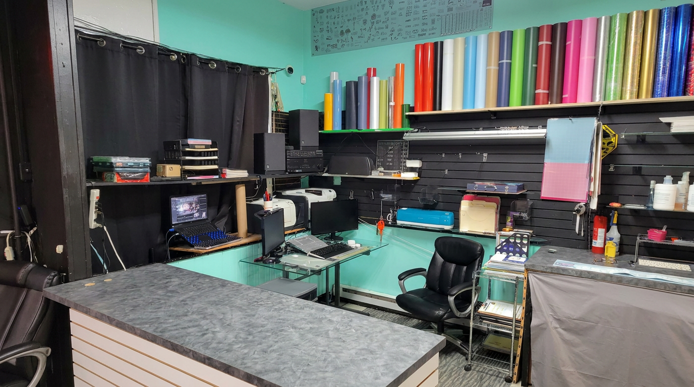 Titan Graphics Studios production workspace
