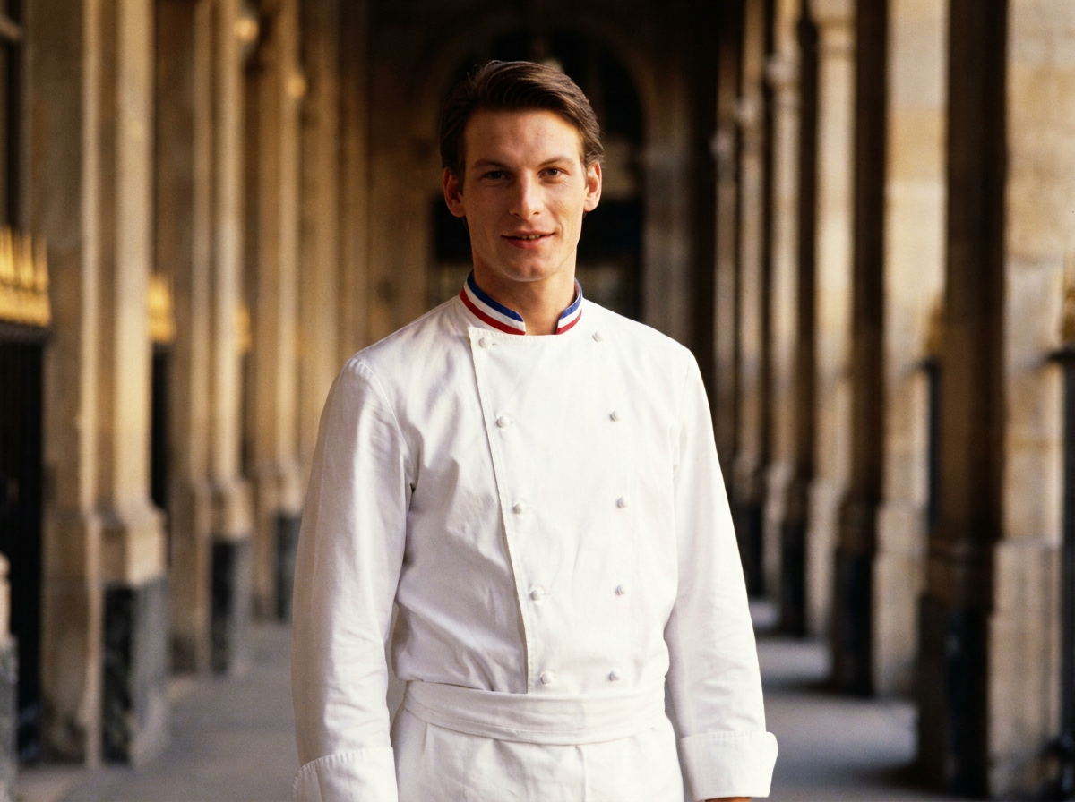 Young Chef Raphaël Gamon at the Palais Royal Paris 1985