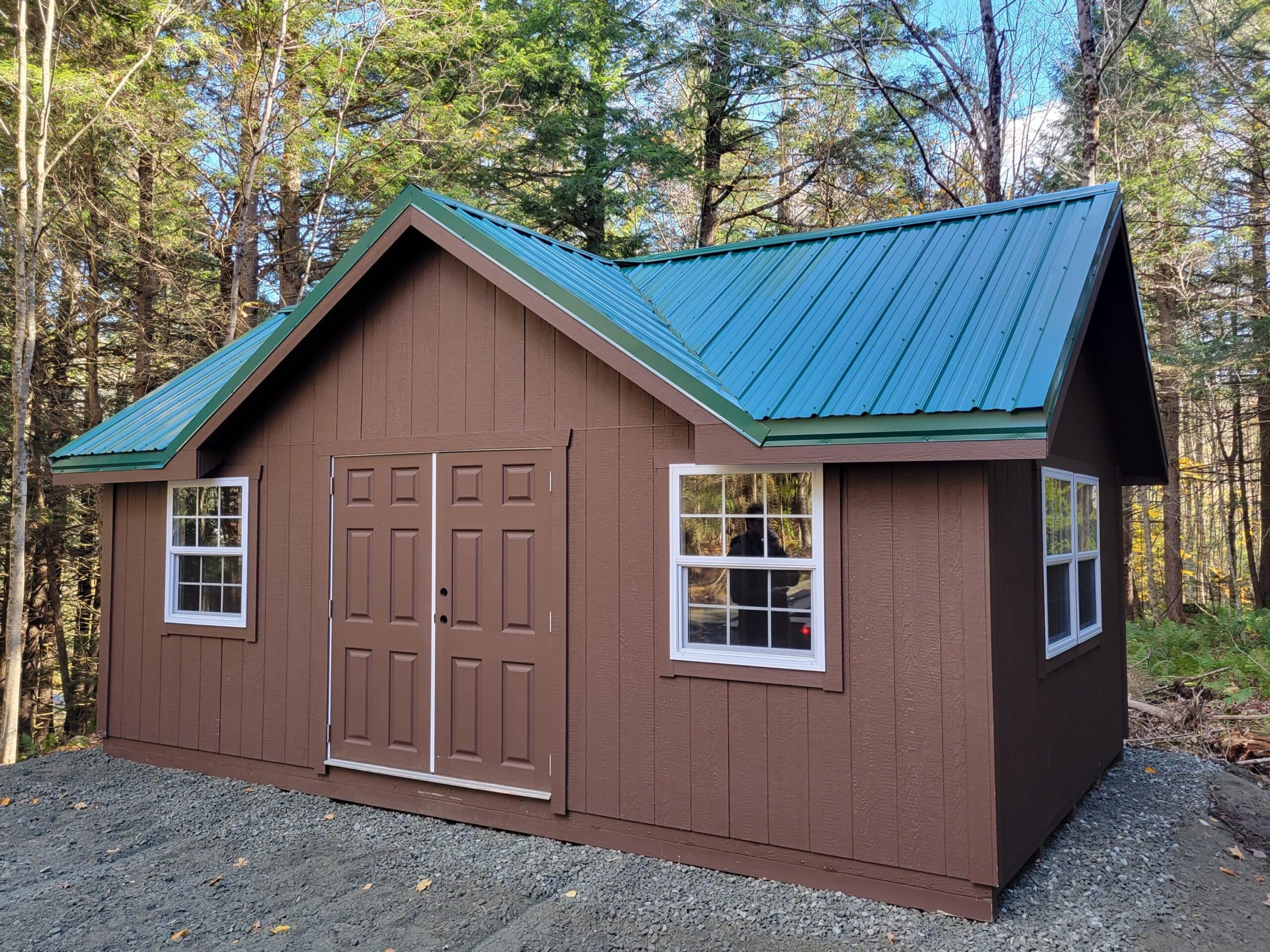 New England Country shed — real Hometown Structures Country photo, full shed
