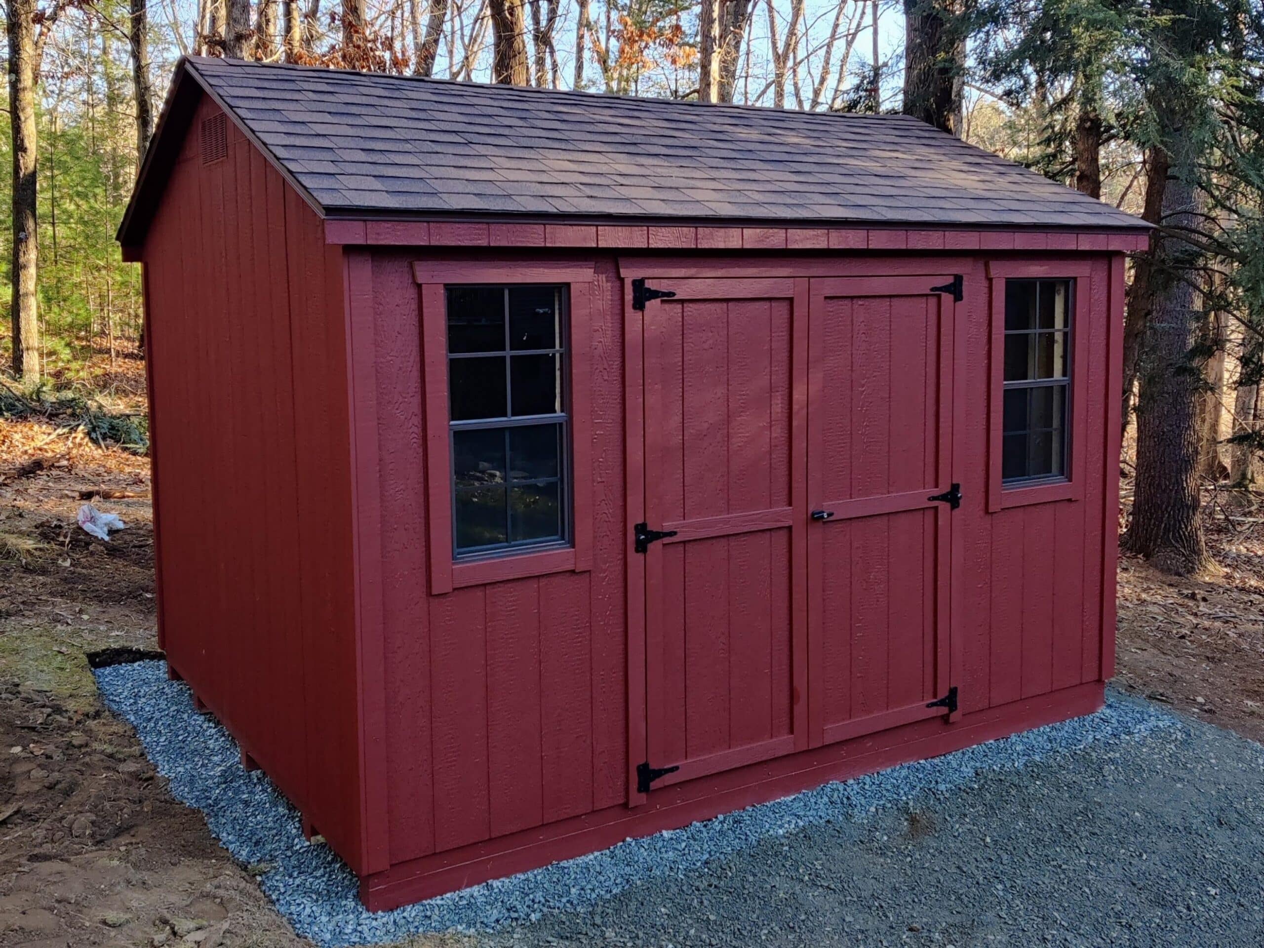 10' × 12' Econoline Cottage — real customer photo from Hometown Structures