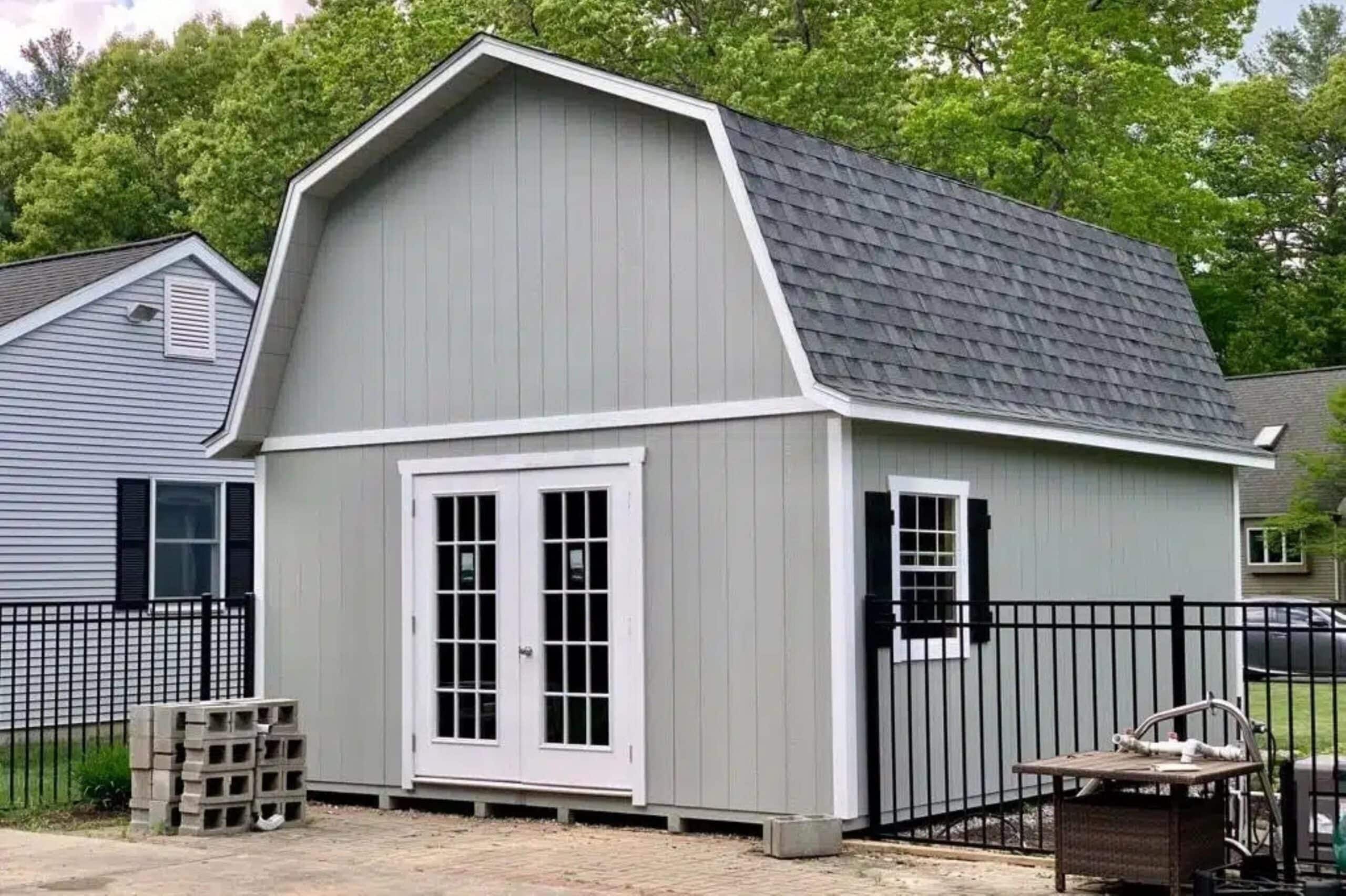 Homestead Dutch Colonial shed — real Hometown Structures Dutch Colonial photo, full shed