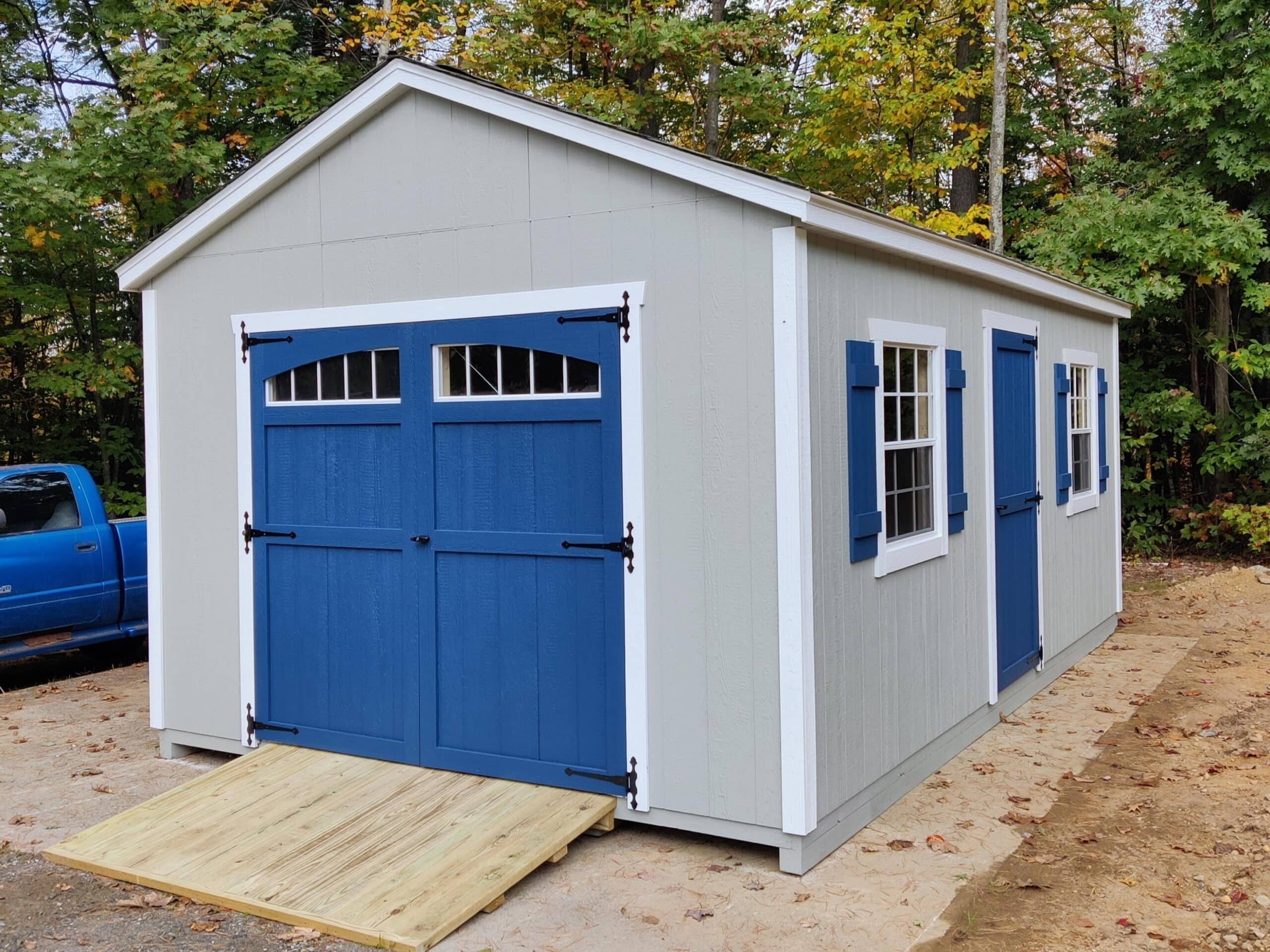 12' × 20' Keystone Ranch — real customer photo from Hometown Structures