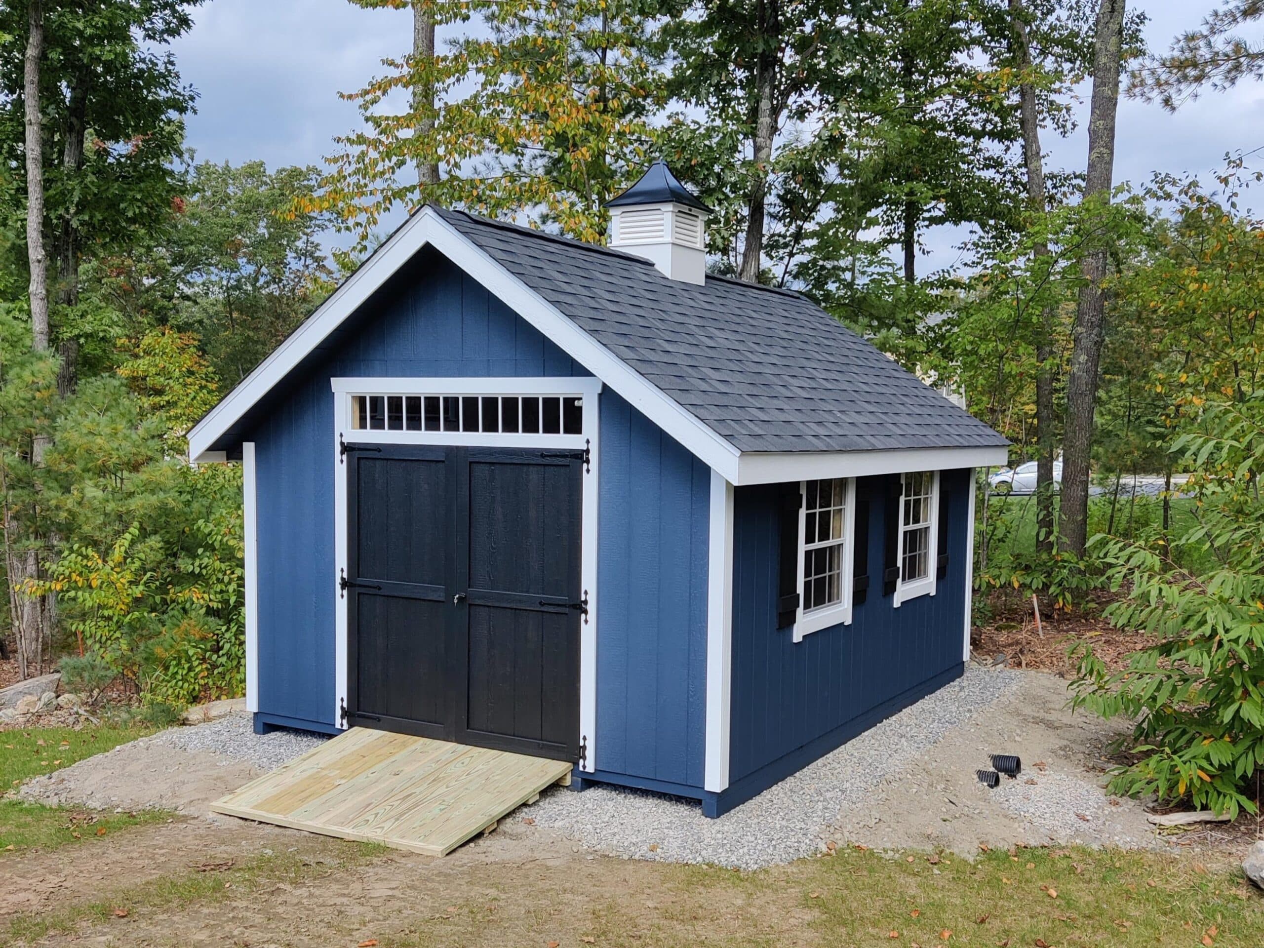 New England series storage shed