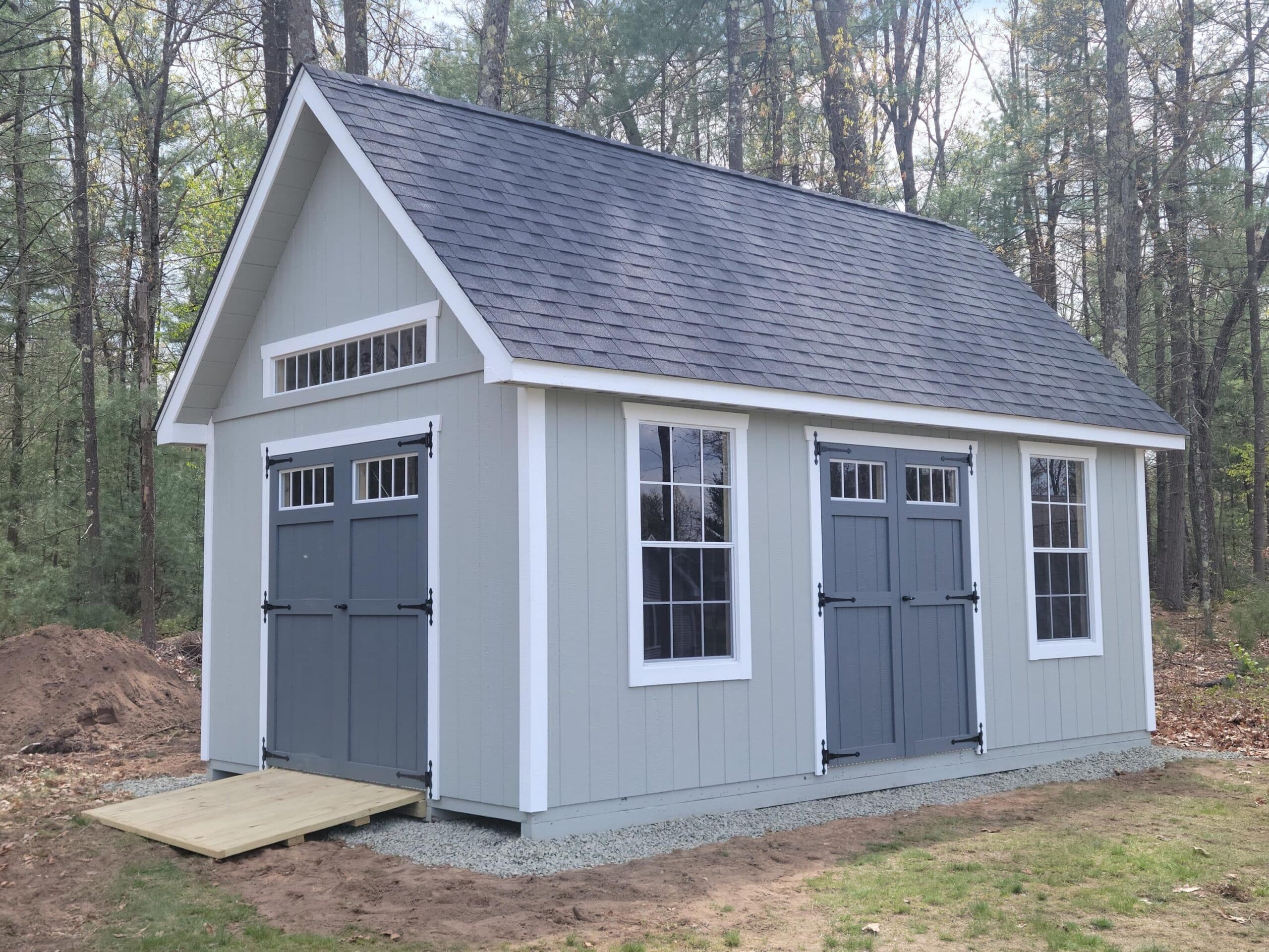12' × 20' Homestead Hampshire — real customer photo from Hometown Structures