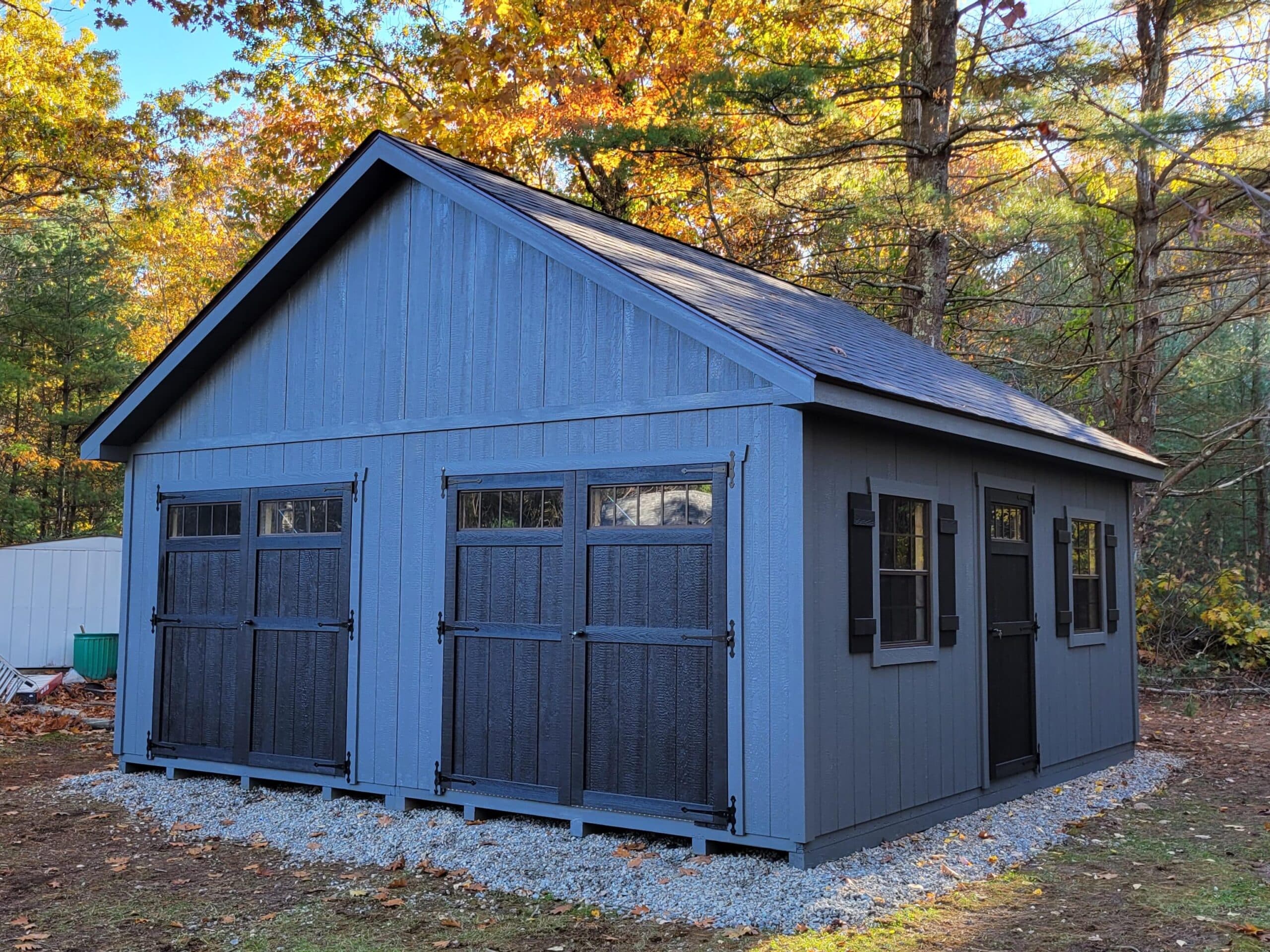 20' × 20' Homestead Berkshire — real customer photo from Hometown Structures
