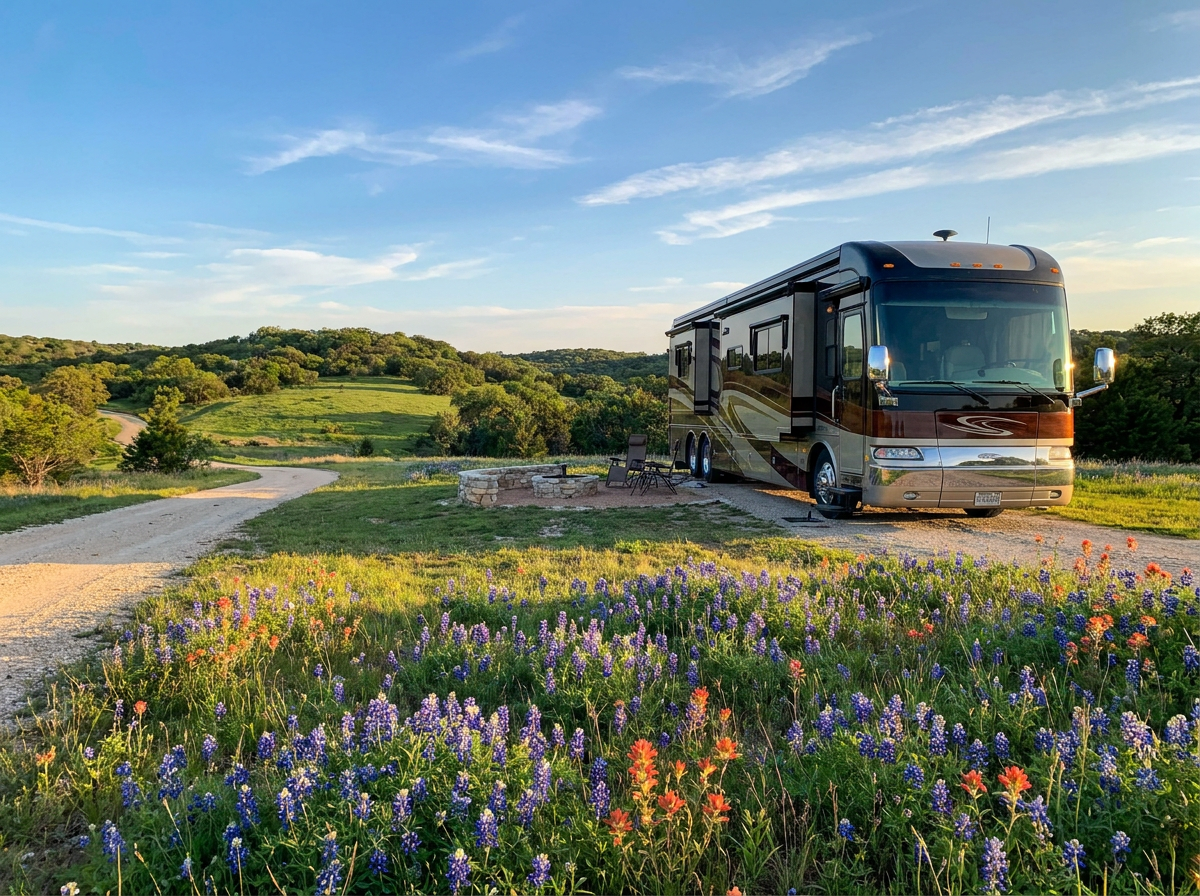 Luxury Class A Motorhome Texas Hill Country