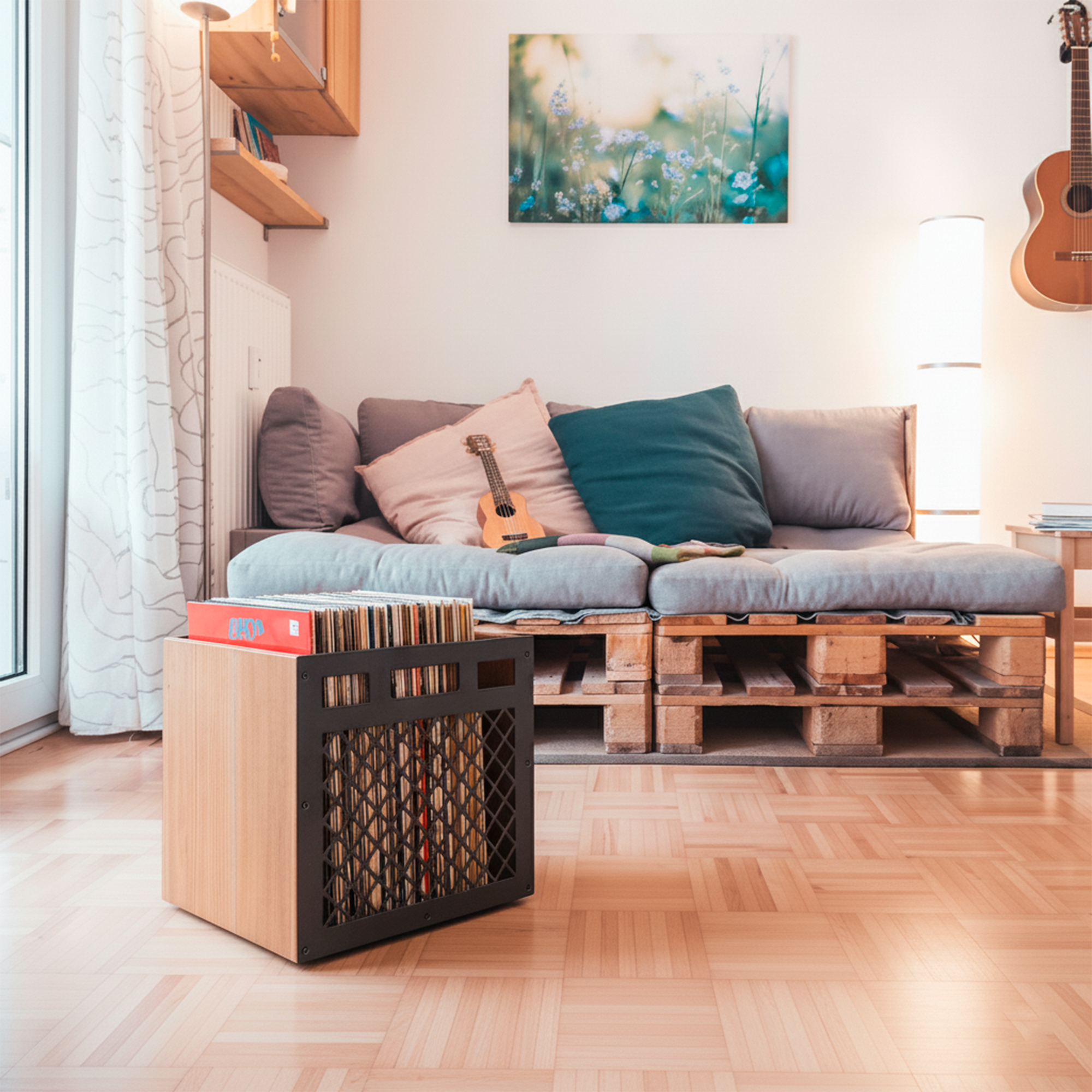 Keep Them Spinning modular vinyl storage system - beautiful wooden record storage furniture