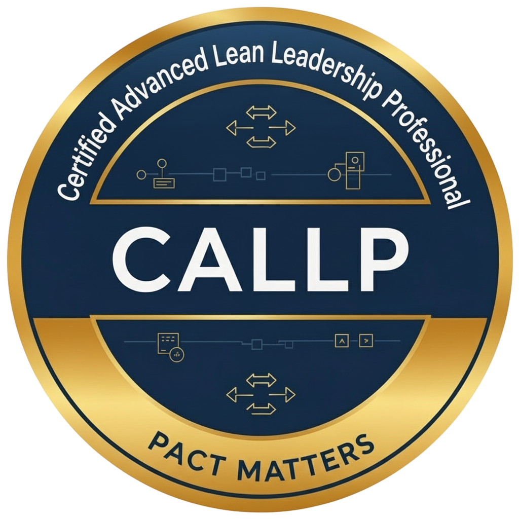 CALLP — Certified Advanced Lean Leadership Professional credential pin