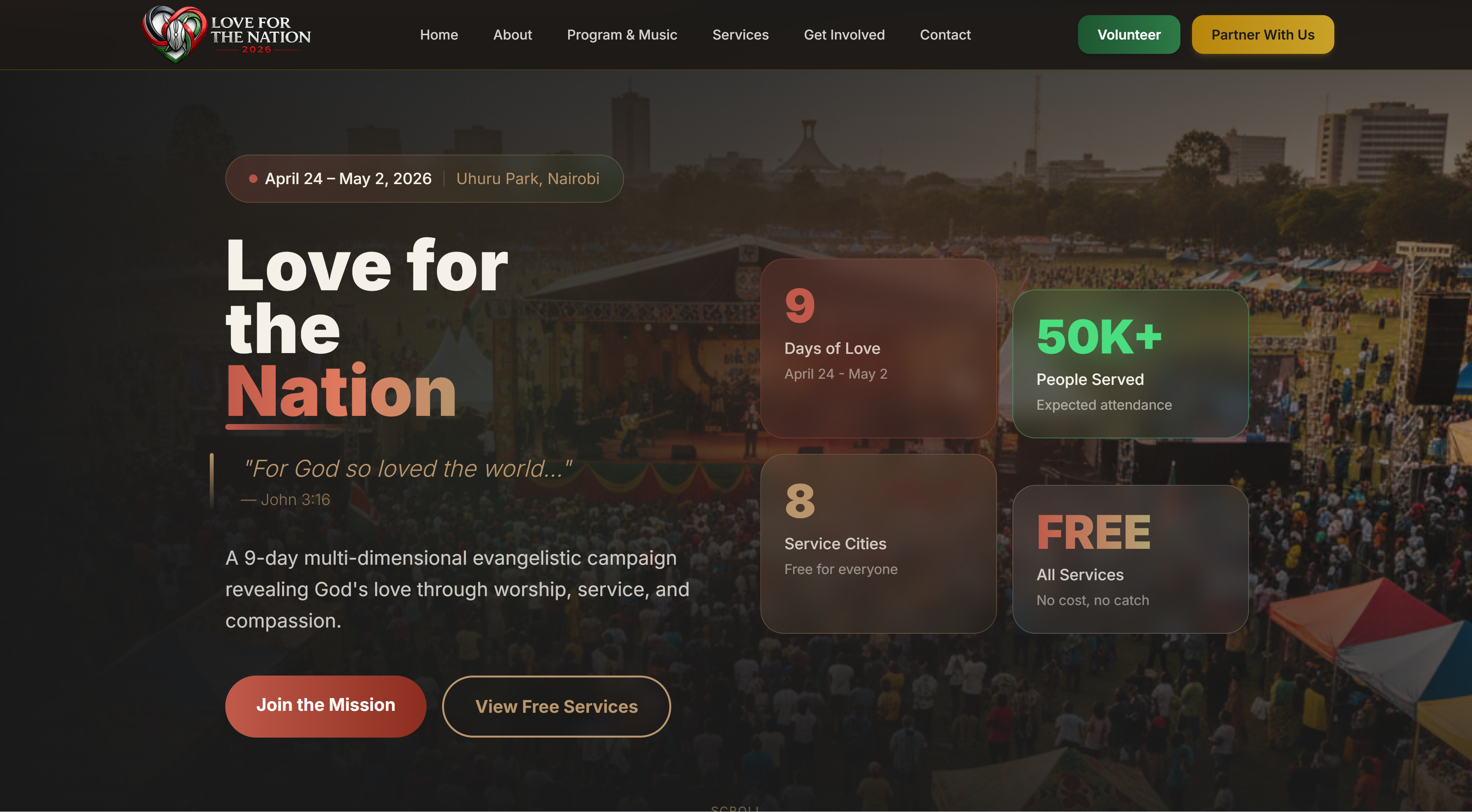 Love for the Nation 2026 website