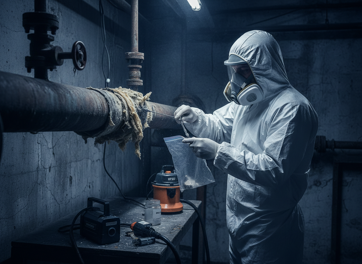 Professional asbestos testing and sampling