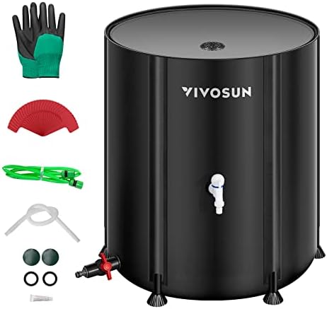 VIVOSUN Collapsible Rain Barrel 53 Gallon