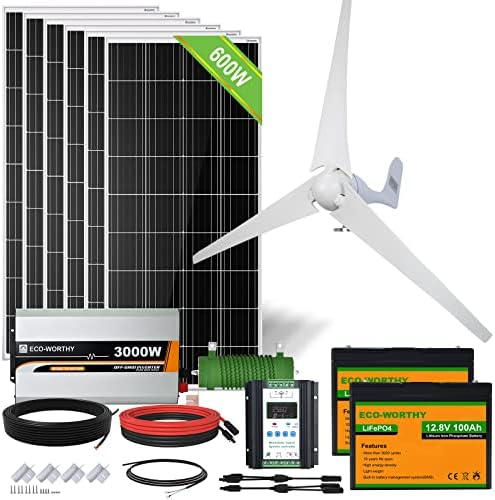 Wind Turbines 5 ECO-WORTHY Solar Wind Hybrid Kit