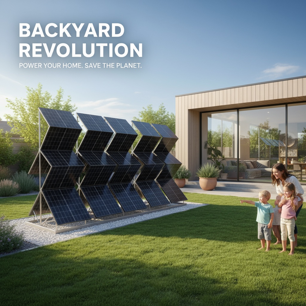 Backyard Revolution 3D Solar Panel System