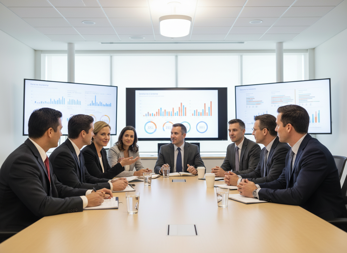 School leaders and partners collaborating on cybersecurity strategy