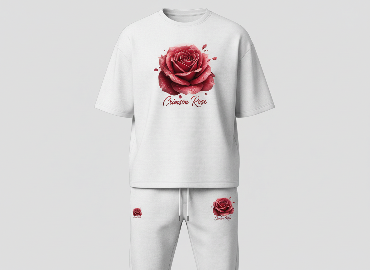 Crimson Rose (White)