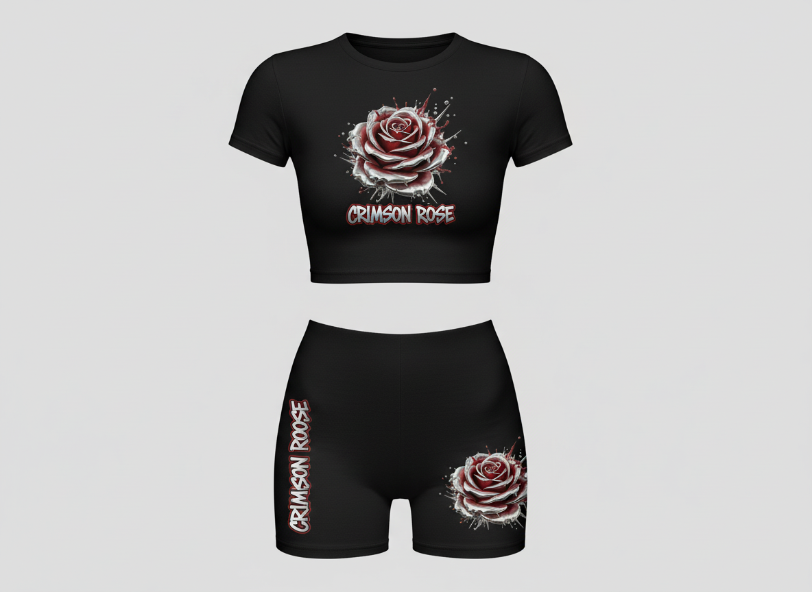 Crimson Rose (Black)