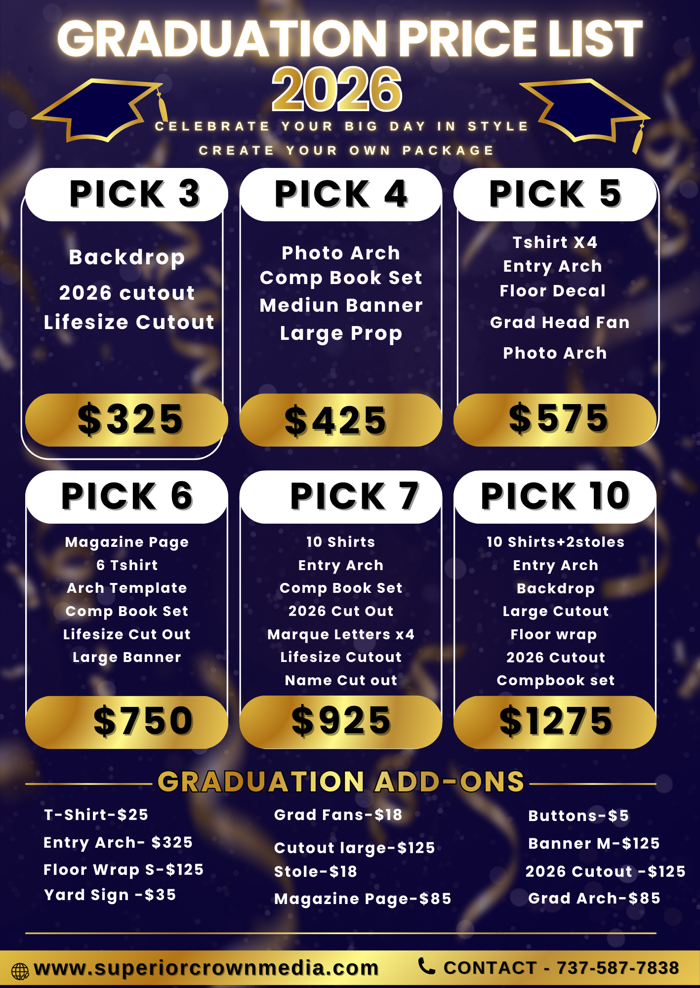 Graduation Packages 2026