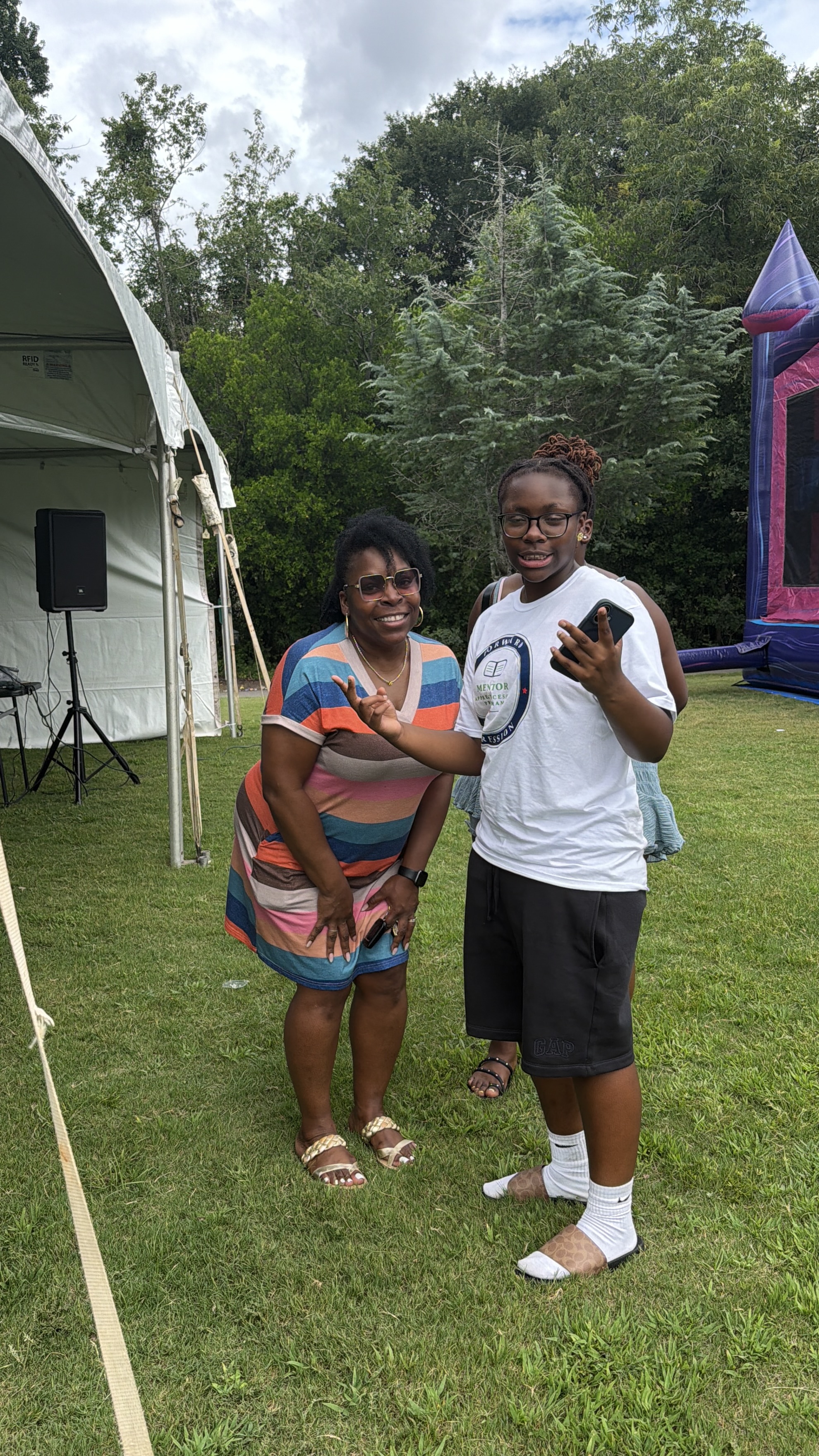 Community members at the Back to School Bash