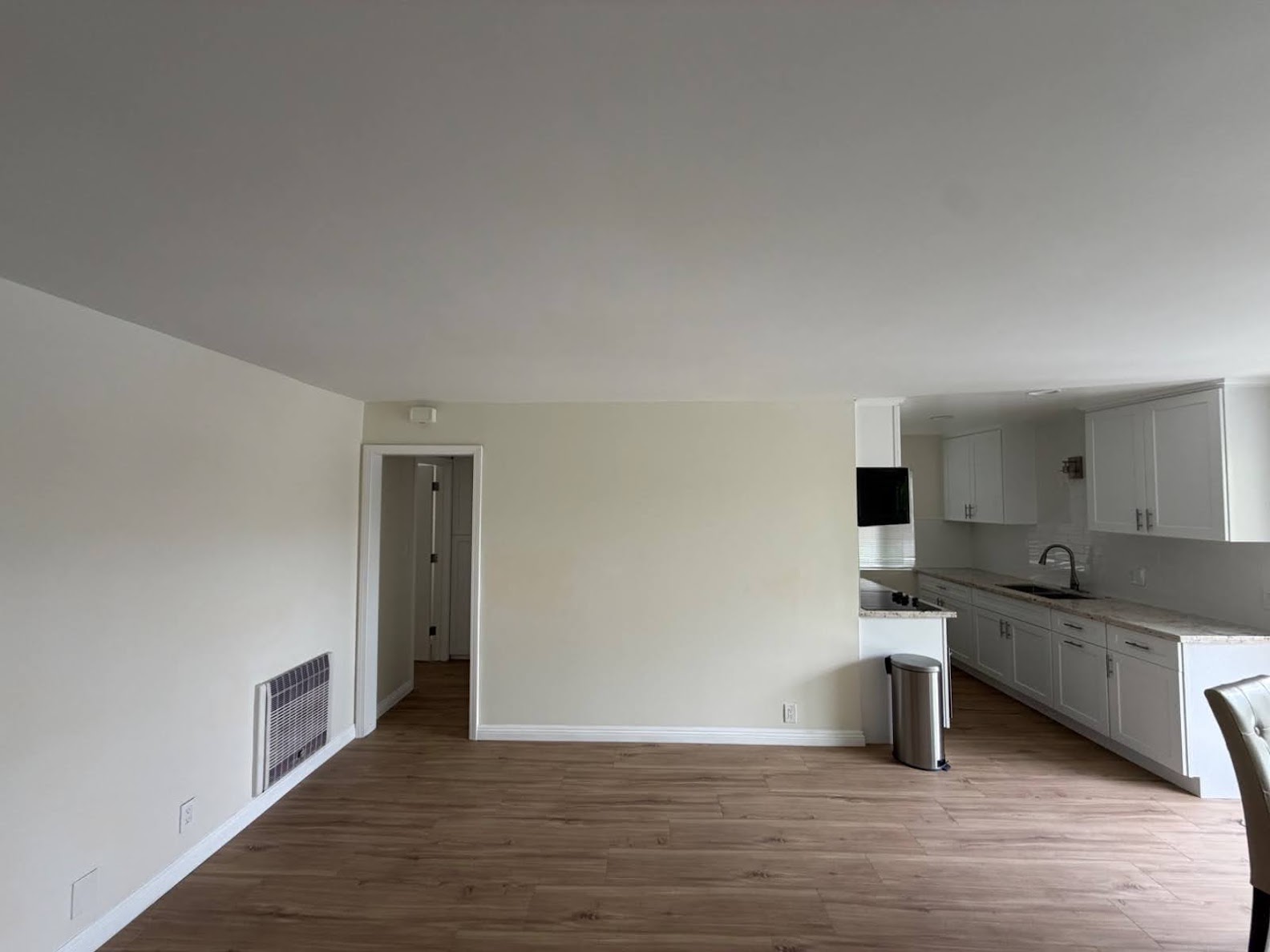 Interior painting - open floor plan with kitchen