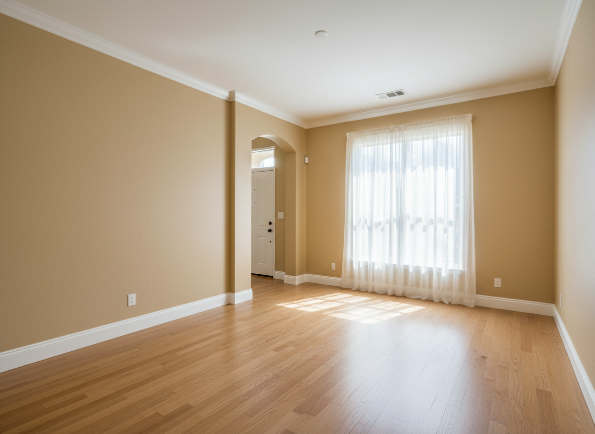 Freshly painted interior room by PMR Projects in Long Beach CA