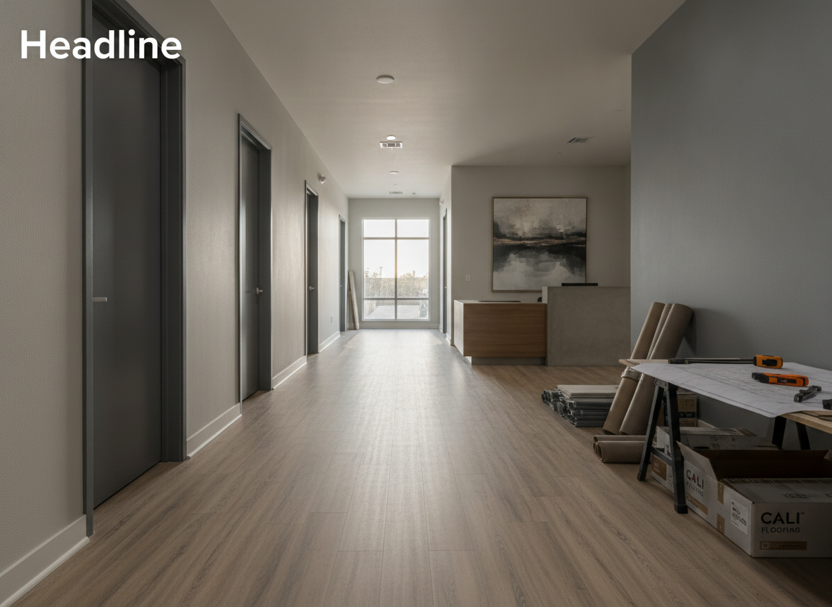 Modern interior with durable flooring