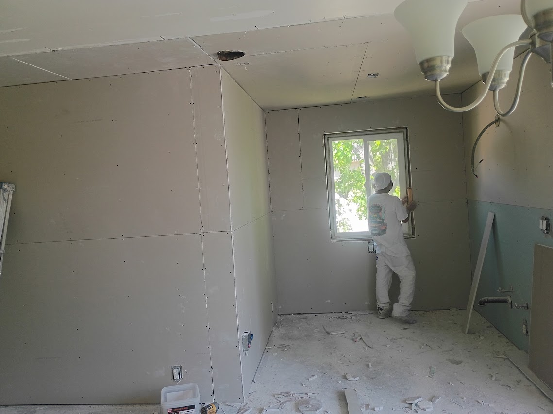 Drywall texture matching — seamless finish by PMR Projects